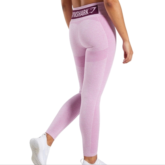 GYMSHARK Flex High Waisted Pink Leggings - Picture 1 of 11